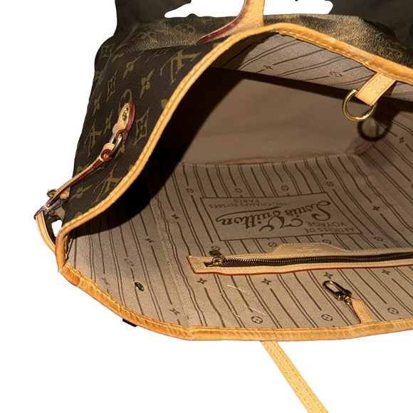 LOUIS VUITTON MONOGRAM NEVERFULL MM TOTE BAG - Picture 10 of 14